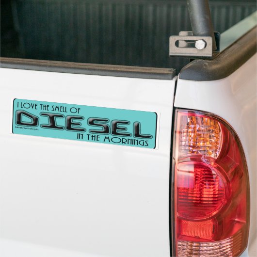AUTOCOLLANT DE VOITURE DIESEL (Sur camion)