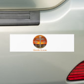 Autocollant De Voiture Dieu aime (En voiture)