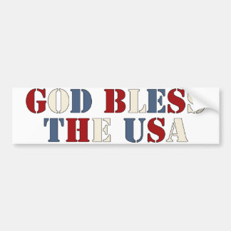 Autocollant De Voiture Dieu bénisse les USA
