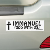 Autocollant De Voiture Dieu d'Immanuel avec nous (En voiture)