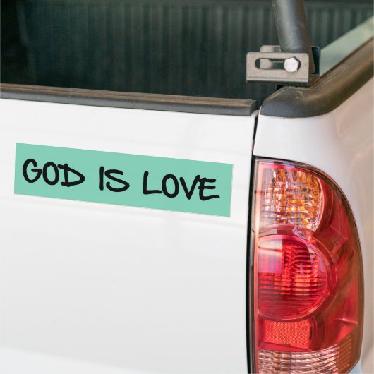 Autocollant De Voiture Dieu est Amour Christian Bumper Sticker (Sur camion)