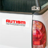 Autocollant De Voiture Dieu et autisme (Sur camion)