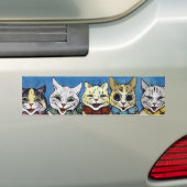 Autocollant De Voiture Différents Chats Regardent, Louis Wain (En voiture)