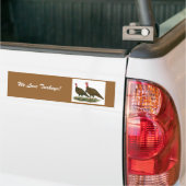 Autocollant De Voiture Dindons : Chocolat (Sur camion)
