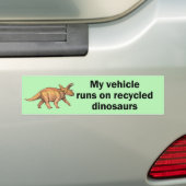 Autocollant De Voiture Dinosaures Recyclés (En voiture)