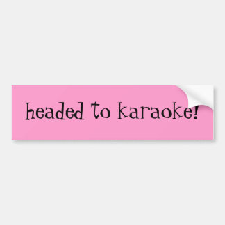 Autocollant De Voiture dirigé au karaoke !