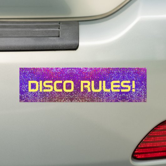 Autocollant De Voiture Disco Rules ! (En voiture)