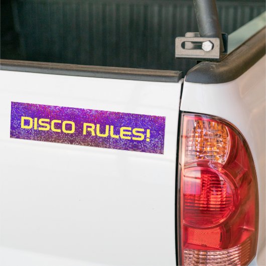 Autocollant De Voiture Disco Rules ! (Sur camion)