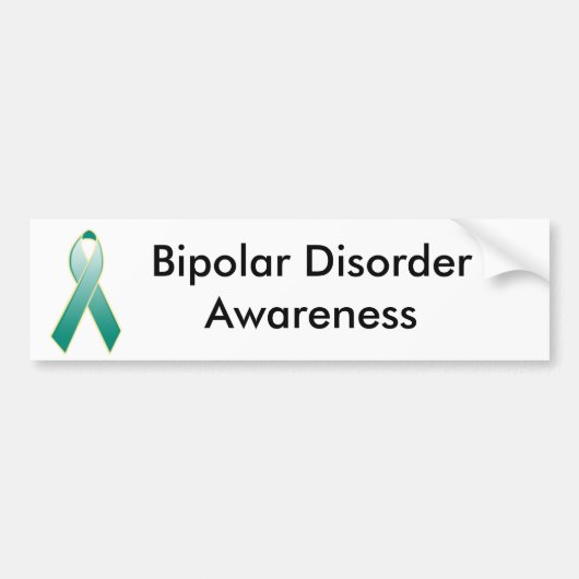 Autocollant De Voiture DisorderAwareness bipolaire (Devant)