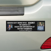 Autocollant De Voiture Disque de Scott Brown : Zadroga 9/11 acte de soins (En voiture)