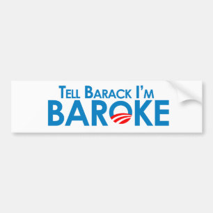 Autocollant De Voiture Dites Barack Im Baroke