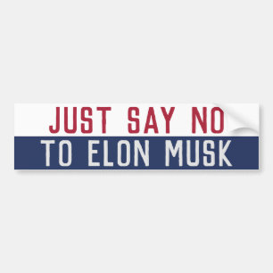 Autocollant De Voiture Dites non à Elon Musk