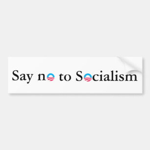 Autocollant De Voiture Dites non au socialisme