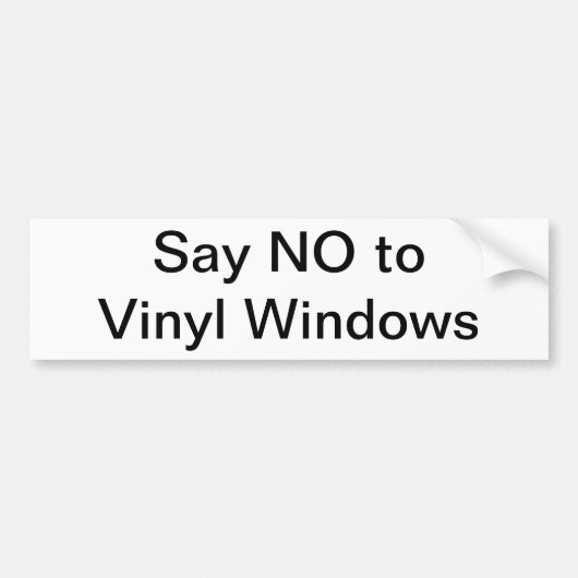 Autocollant De Voiture Dites NON au vinyle Windows (Devant)