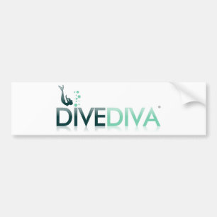 Autocollant De Voiture Diva de piqué ci-dessous