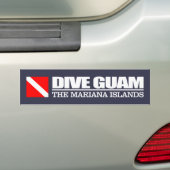 Autocollant De Voiture Dive Guam (sq) (En voiture)