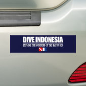 Autocollant De Voiture Dive Indonésie Bumpersticker (En voiture)
