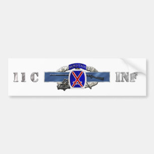 Autocollant De Voiture Division de la montagne 11C 10ème