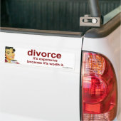 Autocollant De Voiture divorce (Sur camion)