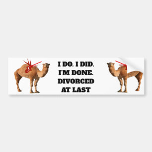 Autocollant De Voiture DIVORCÉ À DERNIER Bumper Sticker