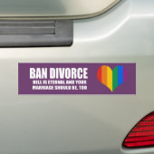 Autocollant De Voiture Divorce d'interdiction - l'enfer est éternel et (En voiture)