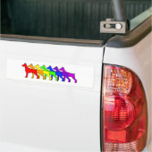 Autocollant De Voiture Dobermann d'arc-en-ciel (Sur camion)