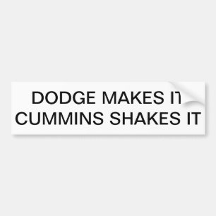 Autocollant De Voiture Dodge le fait, Cummins le secoue