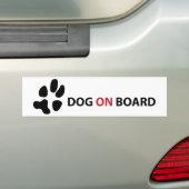 AUTOCOLLANT DE VOITURE DOG ON BOARD (En voiture)