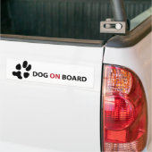 AUTOCOLLANT DE VOITURE DOG ON BOARD (Sur camion)
