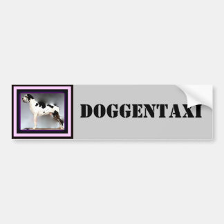Autocollant De Voiture Dogge allemand, Great Dane, Harlekin, Taxi, autoco