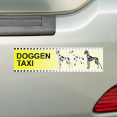 Autocollant De Voiture Doggentaxi (En voiture)
