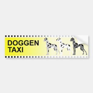 Autocollant De Voiture Doggentaxi