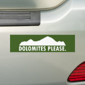 Autocollant De Voiture Dolomites S'Il Vous Plaît (En voiture)