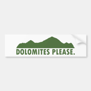Autocollant De Voiture Dolomites S'Il Vous Plaît