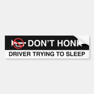 Autocollant De Voiture Don’t Honk