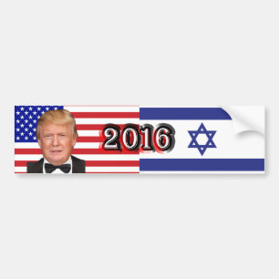 Autocollant De Voiture Donald Trump 2016 - Drapeaux des États-Unis/de
