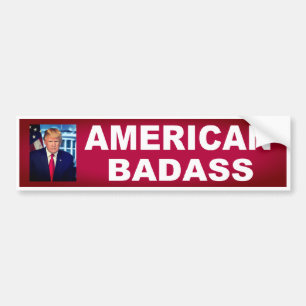 Autocollant De Voiture Donald Trump 2020 Badass américain