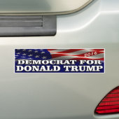 Autocollant De Voiture Donald Trump Démocrate 2016 (En voiture)