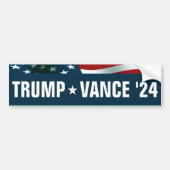 Autocollant De Voiture Donald Trump JD Vance Président 24 (Devant)