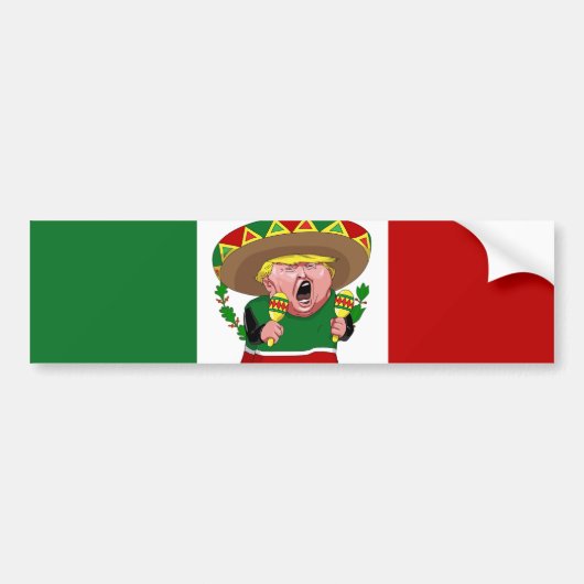 Autocollant De Voiture donald trump mexicain (Devant)