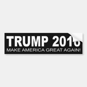 Autocollant De Voiture Donald Trump pour l'adhésif pour pare-chocs 2016