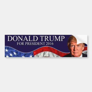 Autocollant De Voiture Donald Trump pour le président 2016
