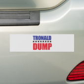 Autocollant De Voiture Donald Trump - Sticker Tronald Dump (En voiture)