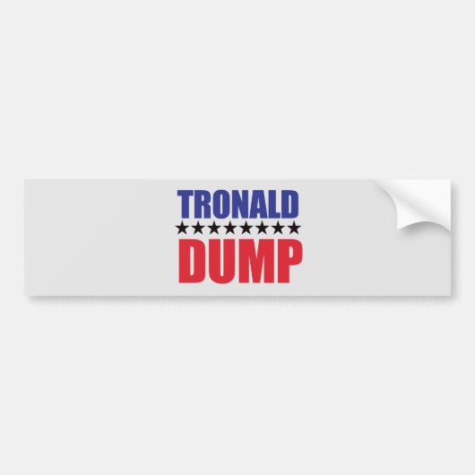 Autocollant De Voiture Donald Trump - Sticker Tronald Dump (Devant)