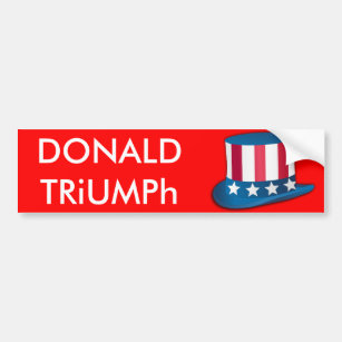 Autocollant De Voiture Donald Trump, Triumph Oncle Sam Casquette USA Stic