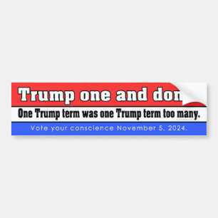 Autocollant De Voiture Donald Trump Un Et C'Est Fait ! Sticker pare-chocs