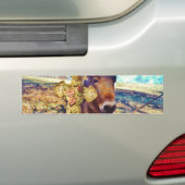 Autocollant De Voiture Donkey avec croix Rose (En voiture)