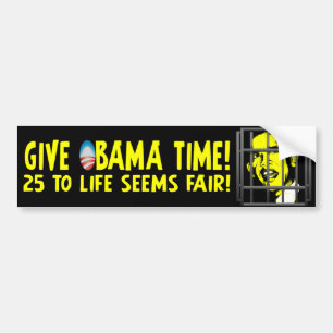 Autocollant De Voiture Donnez le temps d'Obama !
