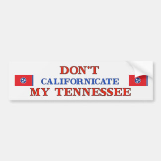 Autocollant De Voiture Dont Californicate Tennessee