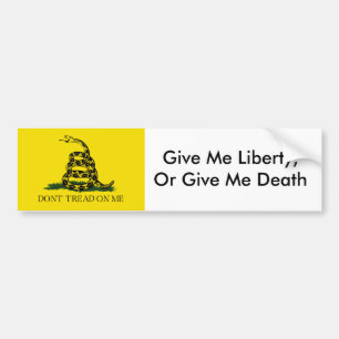Autocollant De Voiture DontTreadONMe, me donnent la liberté, ou me